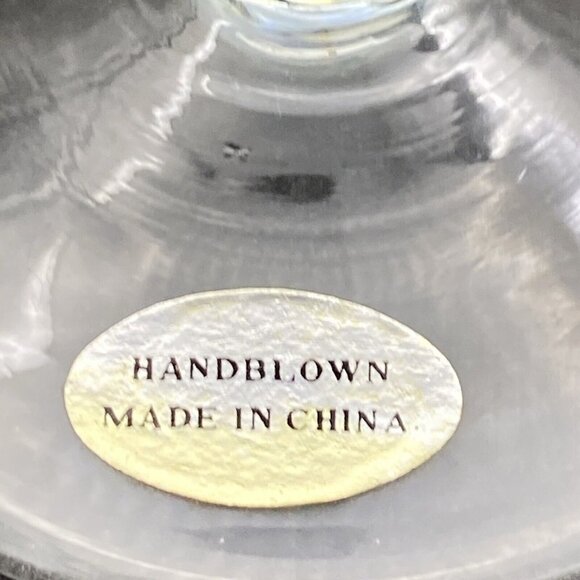 Studio Hand Blown Clear Glass Taper Candle Holder Set Of 2 Graduating 10.5”9.75” - Picture 5 of 11